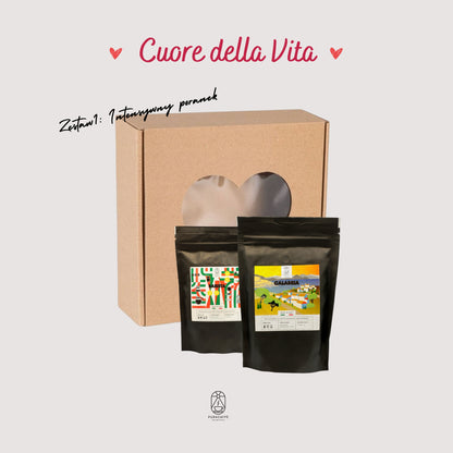 Zestaw Prezentowy na Walentynki “Cuore della Vita”: PuraCaffè i Romantyczna Niespodzianka!