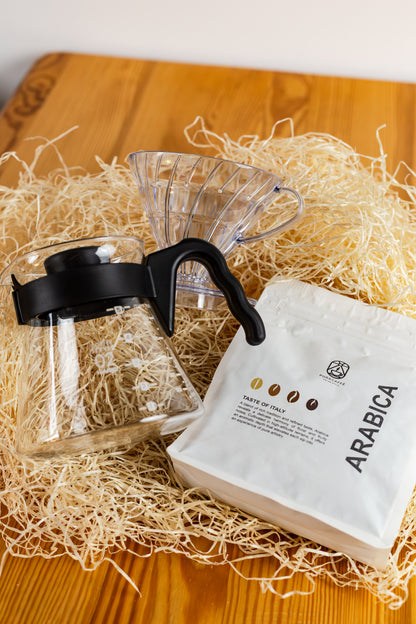 Zestaw Świąteczny: PuraCaffè Arabica 250g + Drip