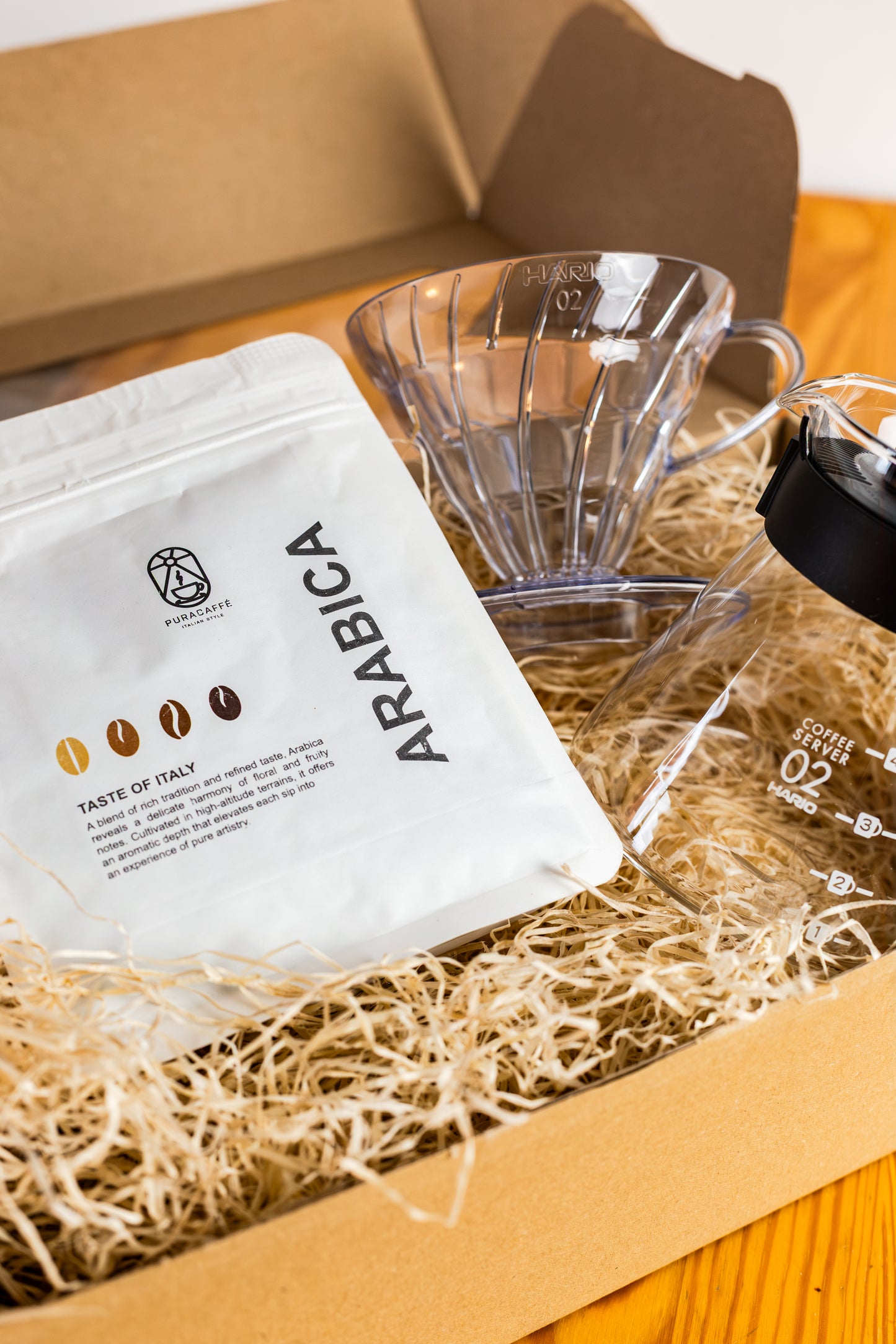 Zestaw Świąteczny: PuraCaffè Arabica 250g + Drip