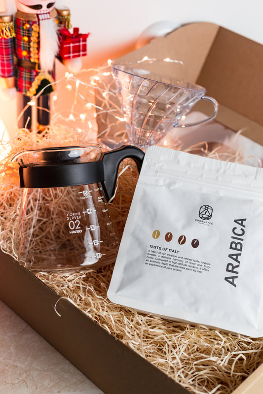 Zestaw Świąteczny: PuraCaffè Arabica 250g + Drip