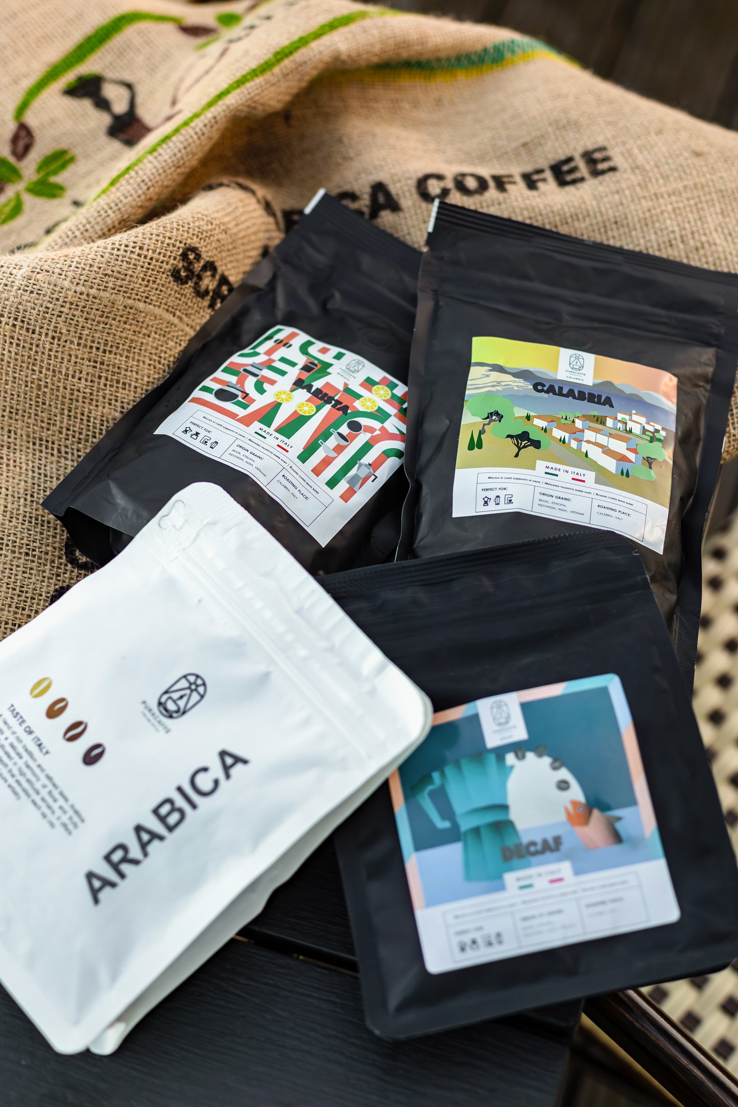 Zestaw PuraCaffè 1kg Calabria + 250g Barista